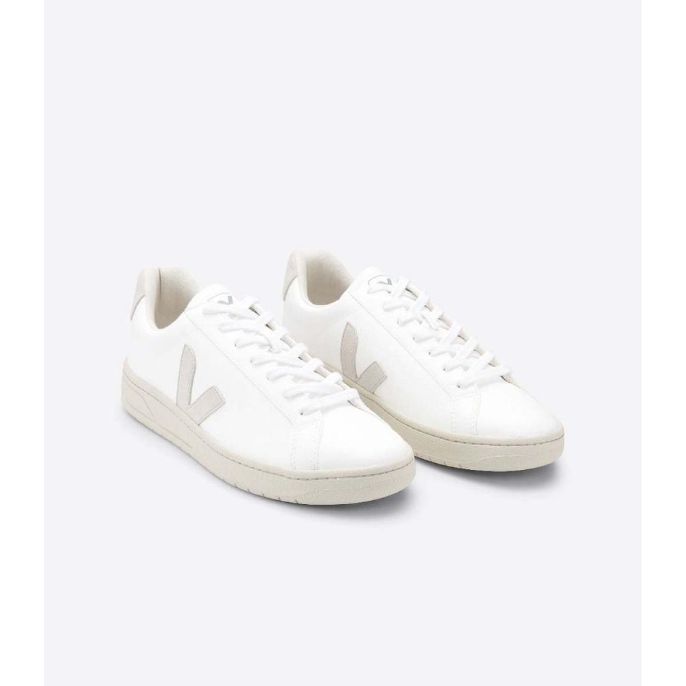 White/Beige Women's Veja URCA CWL Sneakers | AU 630UZG